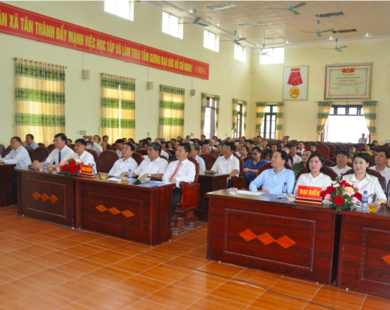 Lễ công bố Quyết định xã Tân Thành đạt chuẩn xã nông thôn mới nâng cao năm 2023