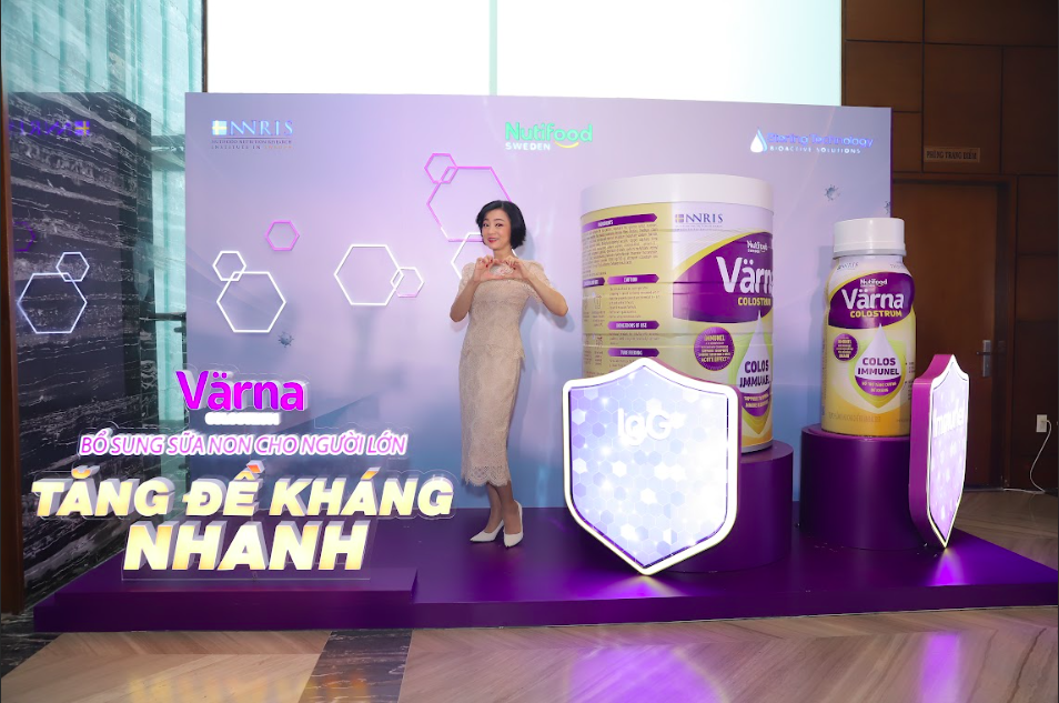 Nutifood Thụy Điển công bố ra mắt sản phẩm Värna Colostrum được đặc chế phù hợp cho thể trạng người Việt