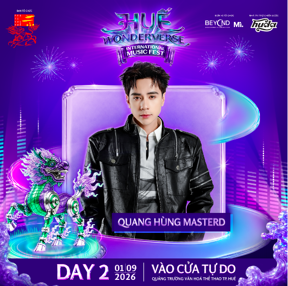 Đêm di sản hội nhập tại Huế Wonderverse Music Fest 2026 đầy bùng nổ